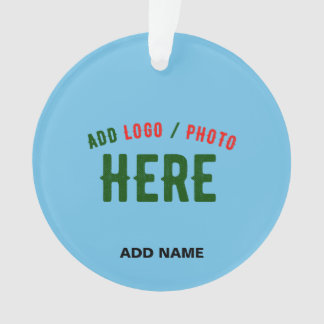 STIJLVOLLE MODERNE CUSTOM SWAG SKY BLUE GEVERIFIEE ORNAMENT