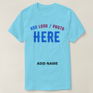 STIJLVOLLE MODERNE CUSTOM SWAG SKY BLUE GEVERIFIEE T-SHIRT