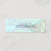 Stijlvolle, moderne, elegante grilholografische ma mini visitekaartje (Achterkant)