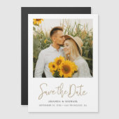 Stijlvolle Moderne Foto Save the Sate Magnet (Voorkant / Achterkant)