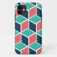 Stijlvolle moderne geometrische kleur kubus