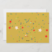 Stijlvolle moderne gouden kerstfoto feestdagenkaart (Achterkant)