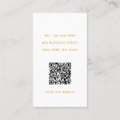Stijlvolle moderne grafische QR-code voor script Visitekaartje (Achterkant)