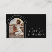 Stijlvolle moderne grafische QR-code voor script Visitekaartje (Voorkant)