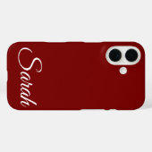 Stijlvolle moderne klassieke aangepaste naam Dark Case-Mate iPhone Case (Achterkant (horizontaal))