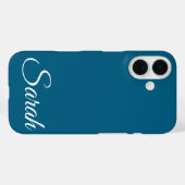 Stijlvolle moderne klassieke aangepaste naam Ocean Case-Mate iPhone Case (Achterkant (horizontaal))
