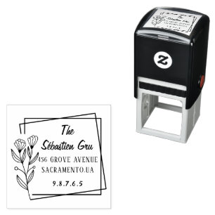 Stijlvolle moderne klassieke paardenaam bruiloft zelfinktende stempel