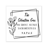 Stijlvolle moderne klassieke paardenaam bruiloft  zelfinktende stempel (Design)