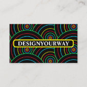 Stijlvolle moderne kleurrijke timmerwerk Professio Visitekaartje (Voorkant)