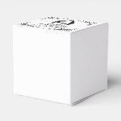 stijlvolle moderne minimale bruidsjonker voorstel  bedankdoosjes (Achterkant)