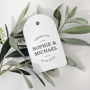 Stijlvolle moderne paar dank u 	rubberstempel