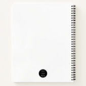 Stijlvolle, moderne professionele Logo Notitieboek (Achterkant)