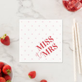 Stijlvolle Moderne Roze en Rode Ster Miss to Mrs Servet (Insitu)