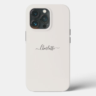Stijlvolle moderne scriptnaam, duidelijk elegant v iPhone 13 pro hoesje