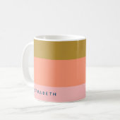 Stijlvolle moderne strips in  Earth Tones Name Koffiemok (Voorkant links)