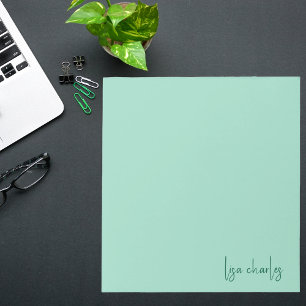 Stijlvolle Moderne Trendy Pastel & Groen Elegant Notitieblok