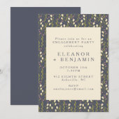 Stijlvolle moderne tuinbouwpartij kaart (Voorkant / Achterkant)