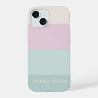 Stijlvolle moderne typografie Monogram iPhone 15 Hoesje