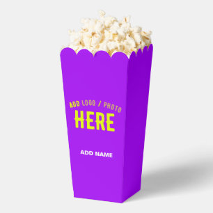 STIJLVOLLE MODERNE  VIOLET BRANDED POPCORN BEDANKDOOSJES