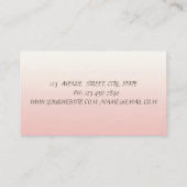 Stijlvolle moderne Waterverf bloemen Visitekaartje (Achterkant)