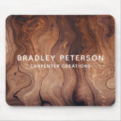 Stijlvolle moderne Wooden Carpentry-constructie Muismat (Voorkant)