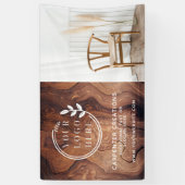 Stijlvolle moderne Wooden Carpentry-constructie Spandoek (Verticaal)