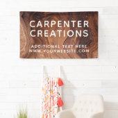 Stijlvolle moderne Wooden Carpentry-constructie Spandoek (Insitu)