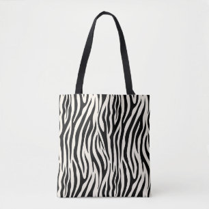 Stijlvolle moderne zebra print safari dierlijk pat draagtas