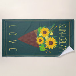 Stijlvolle moderne zomer strandlaken