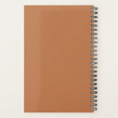 Stijlvolle moderne zon & maan terracotta planner (Achterkant)