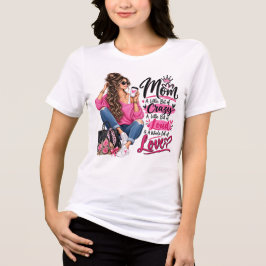 Stijlvolle moeder een beetje gek heel veel liefde Tri-Blend shirt
