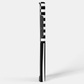 Stijlvolle monogram check en strepen samsung galaxy hoesje (Rechterkant)