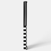 Stijlvolle monogram check en strepen samsung galaxy hoesje (Linkerkant)