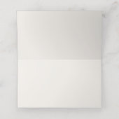 Stijlvolle Monogram Moderne Rustieke Pebbles Huwel (Binnenkant ongevouwen)