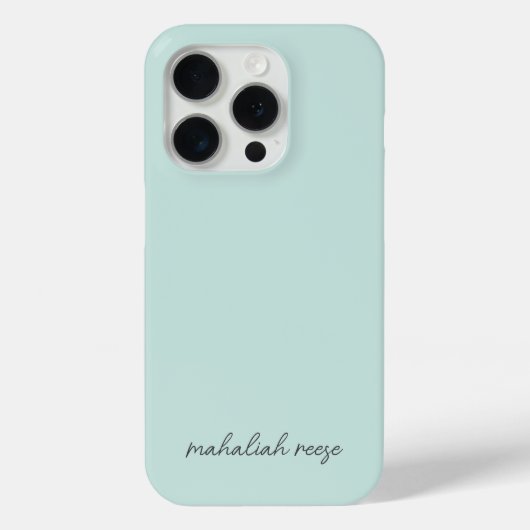 Stijlvolle Monogram Ocean Spray Modern Script Case-Mate iPhone Case (Achterkant)