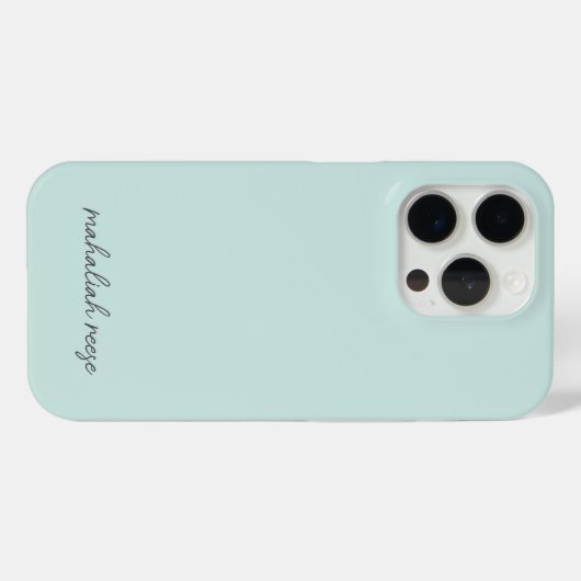 Stijlvolle Monogram Ocean Spray Modern Script Case-Mate iPhone Case (Achterkant (horizontaal))