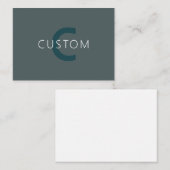 Stijlvolle Monogram Sjabloon (Voorkant / Achterkant)