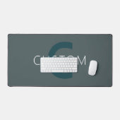Stijlvolle Monogram Sjabloon Bureaumat (Keyboard & Muis)