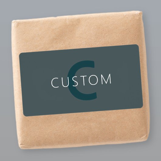 Stijlvolle Monogram Sjabloon Etiket