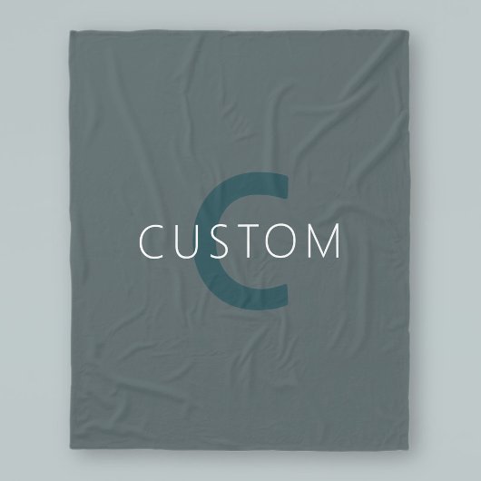 Stijlvolle Monogram Sjabloon Fleece Deken