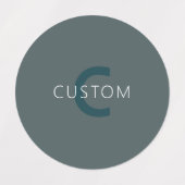 Stijlvolle  Monogram Sjabloon Labels (Design 2)