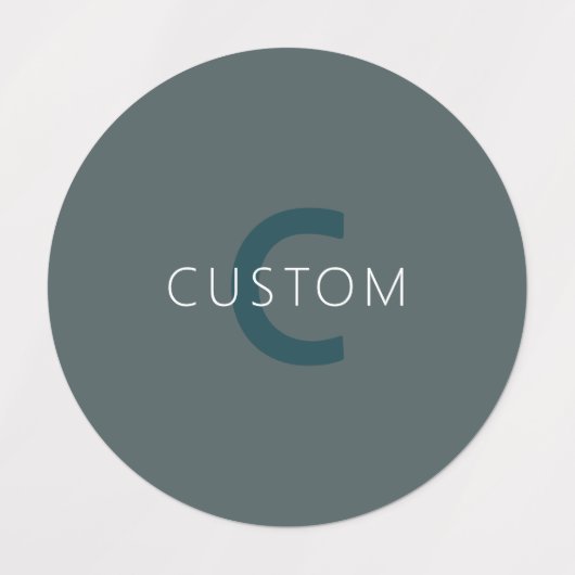 Stijlvolle  Monogram Sjabloon Labels (Design 1)