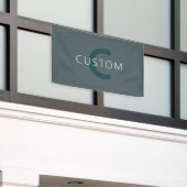 Stijlvolle Monogram Sjabloon Spandoek