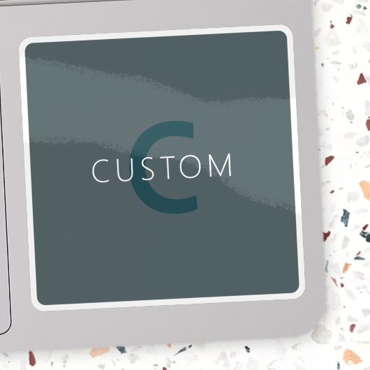 Stijlvolle Monogram Sjabloon Sticker