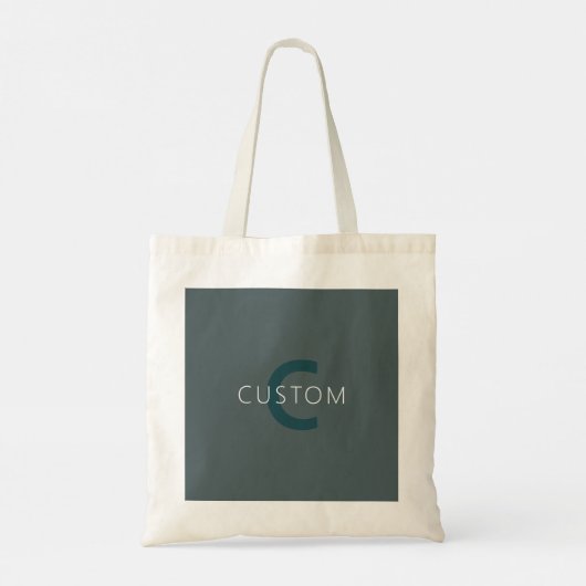 Stijlvolle Monogram Sjabloon Tote Bag (Achterkant)