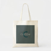 Stijlvolle Monogram Sjabloon Tote Bag (Voorkant)