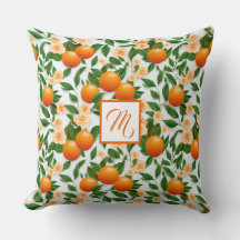 Stijlvolle Monogrammed Valencia Sinaasappel Decora