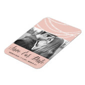 Stijlvolle mousserende lichten Foto opslaan Datum Magneet (Linkerzijde)