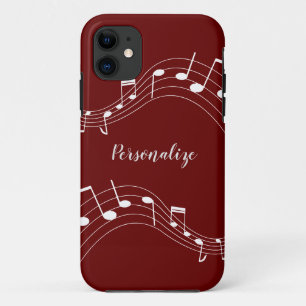 Stijlvolle Muzieknoten Trendy Cool Persoonlijk Hoe iPhone 11 Hoesje
