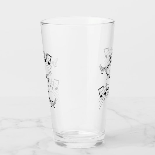 Stijlvolle Muzieknoten Trendy Cool Persoonlijke Dr Glas (Rechts)